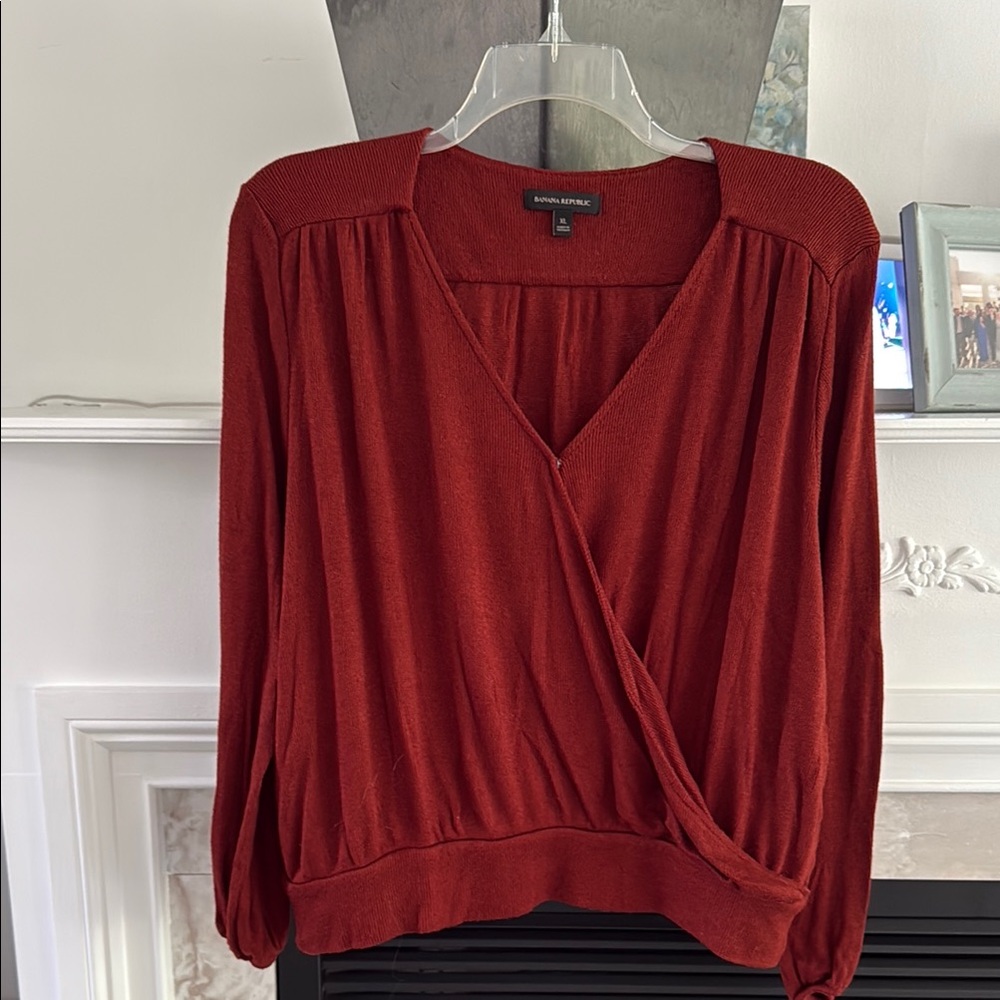 Banana Republic Rust Knit Sweater